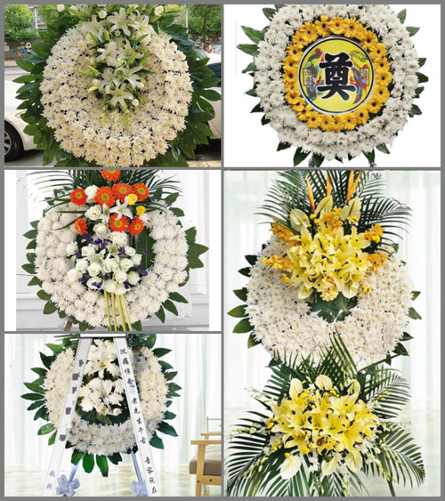 湖北武汉市江岸区永清街道花圈速递